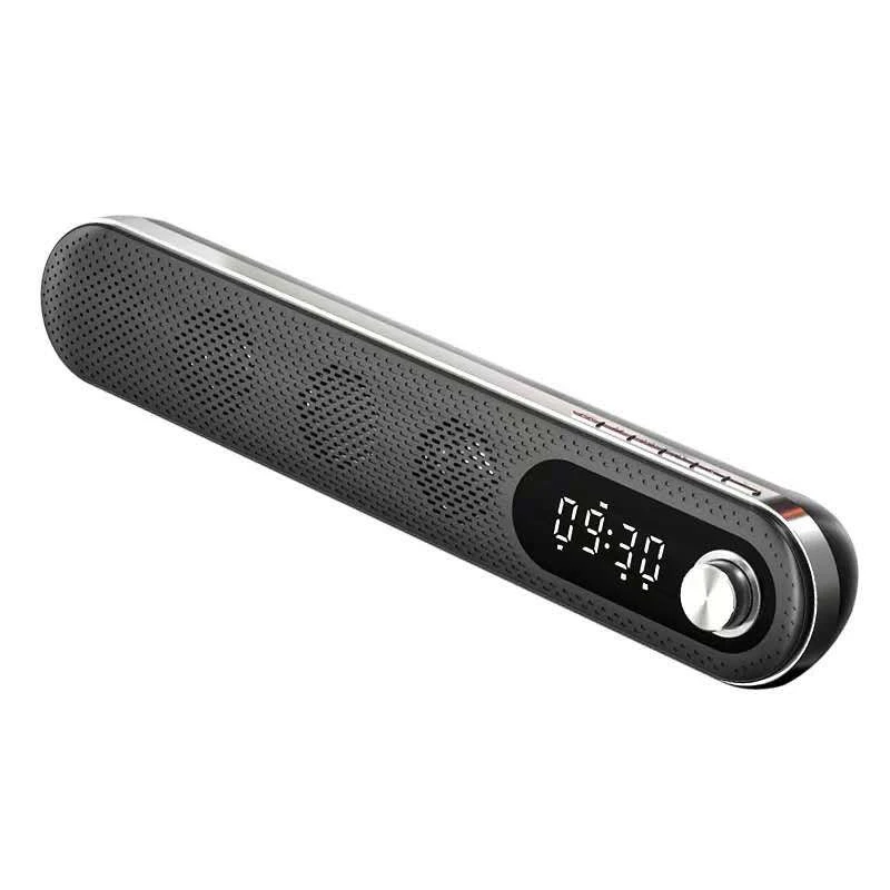 Customized K7 Clock Dual Speaker-Driver Long Bluetooth Wireless Speaker