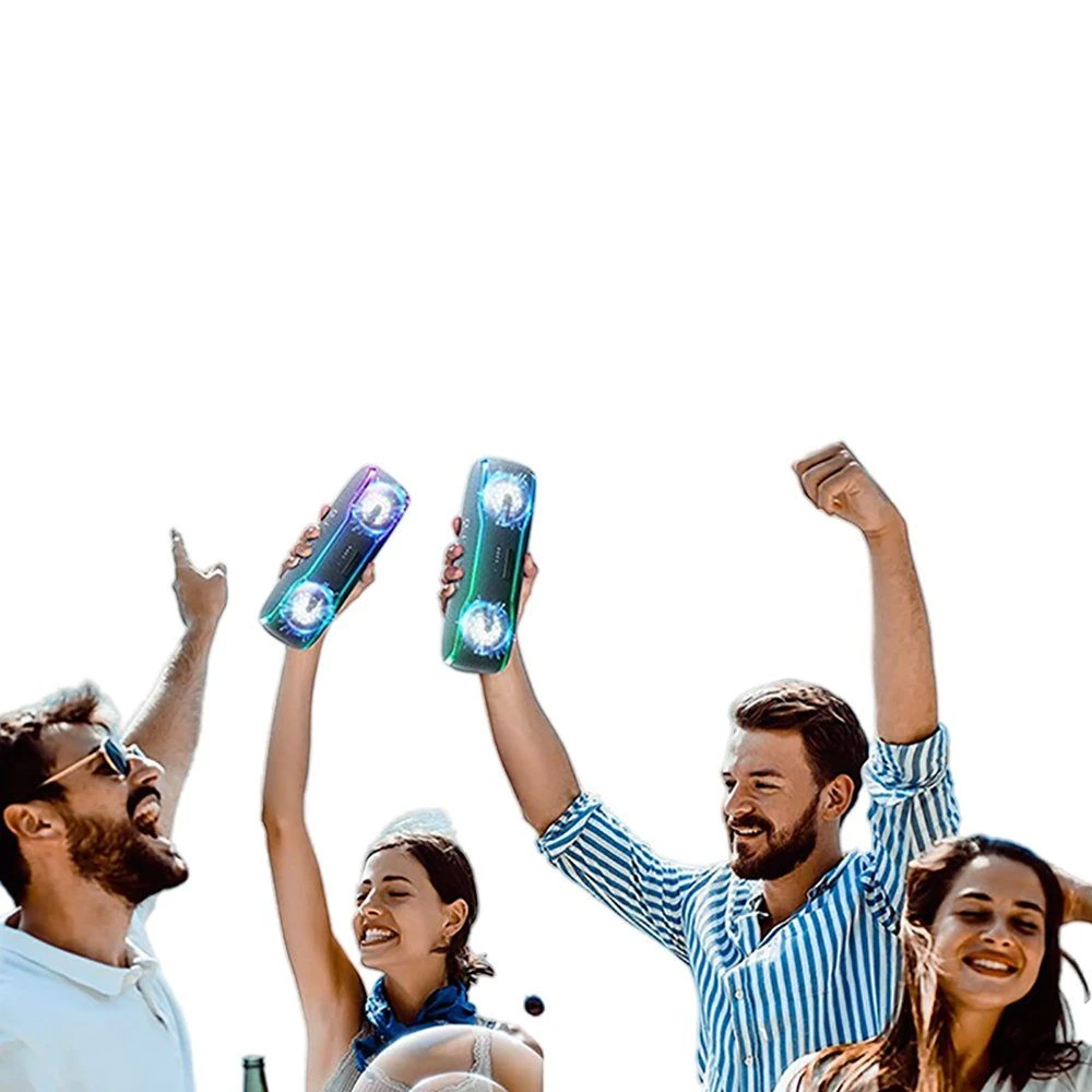Cyboris F10: 25W Portable Bluetooth Speaker with Loud Stereo Sound, Deep Extra Bass, and Ipx7 Waterproof—Ideal for Shower and Beach
