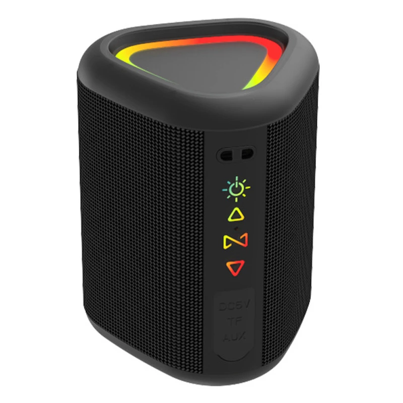 Cyboris S1 15W Portable Waterproof Bluetooth Speaker with RGB Lights, Ipx6 Subwoofer Bass, Outdoor Wireless Speaker