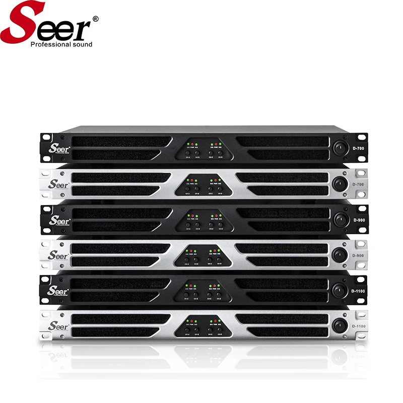 D Series 4 Channel Class Professional Audio Speaker Digital Line Array Amplifier
