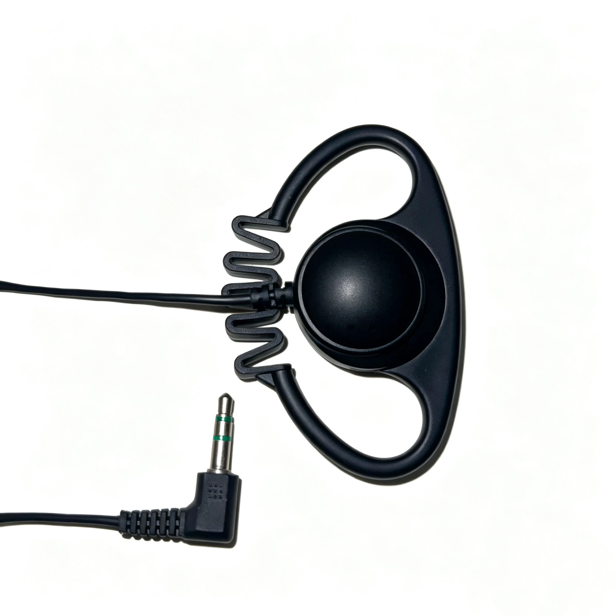 D-Shaped Earhook Headphones Featuring a Practical Ear-Hook Design