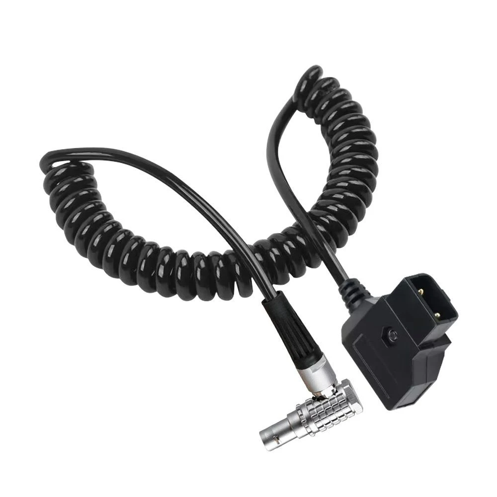 D-Tap B-Type Male to DC 5.5*2.5mm Coiled Cable Straight Bmpcc Power Supply V-Mount D-Tap to DC Anton B-Type Port Bmpcc 4K