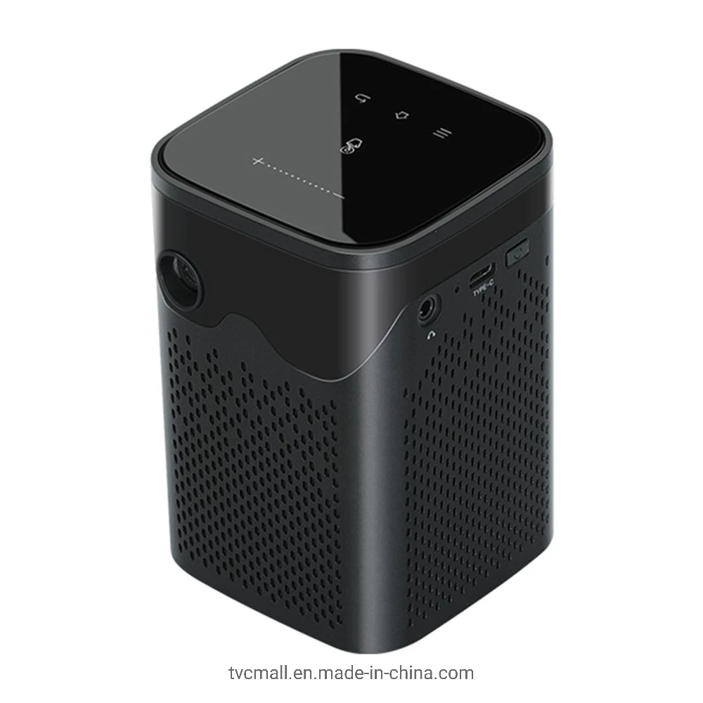 D063 480p Type-C Screenless TV Touch Android Home Theater Portable Mini Projector for Tablet, Bluetooth Speaker, Cell Phone, USB Driver – EU Plug