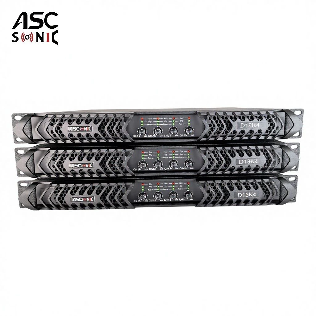 D18K4 4 Channel Class D 1u Professional Audio Digital Power Amplifier for Livehouse