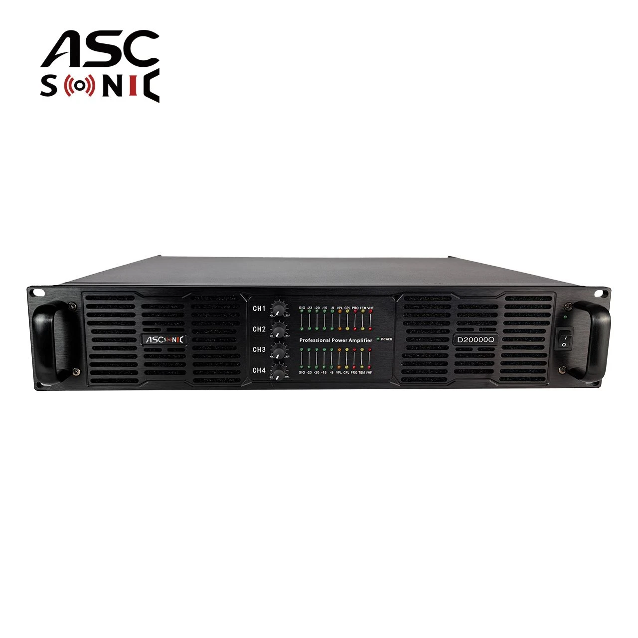 D20000q 4 Channels 2u Class D 20000 Watts Music Concert Audio Power Amplifier