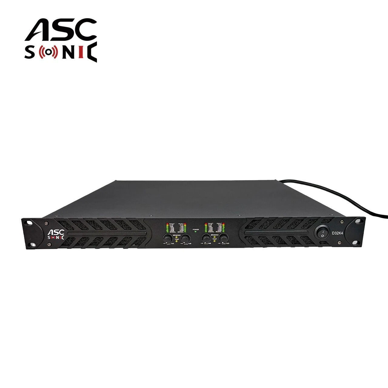 D32K4 4CH 6700 Watts Big Power Class D Digital 1u Rack Mount Audio Amplifier