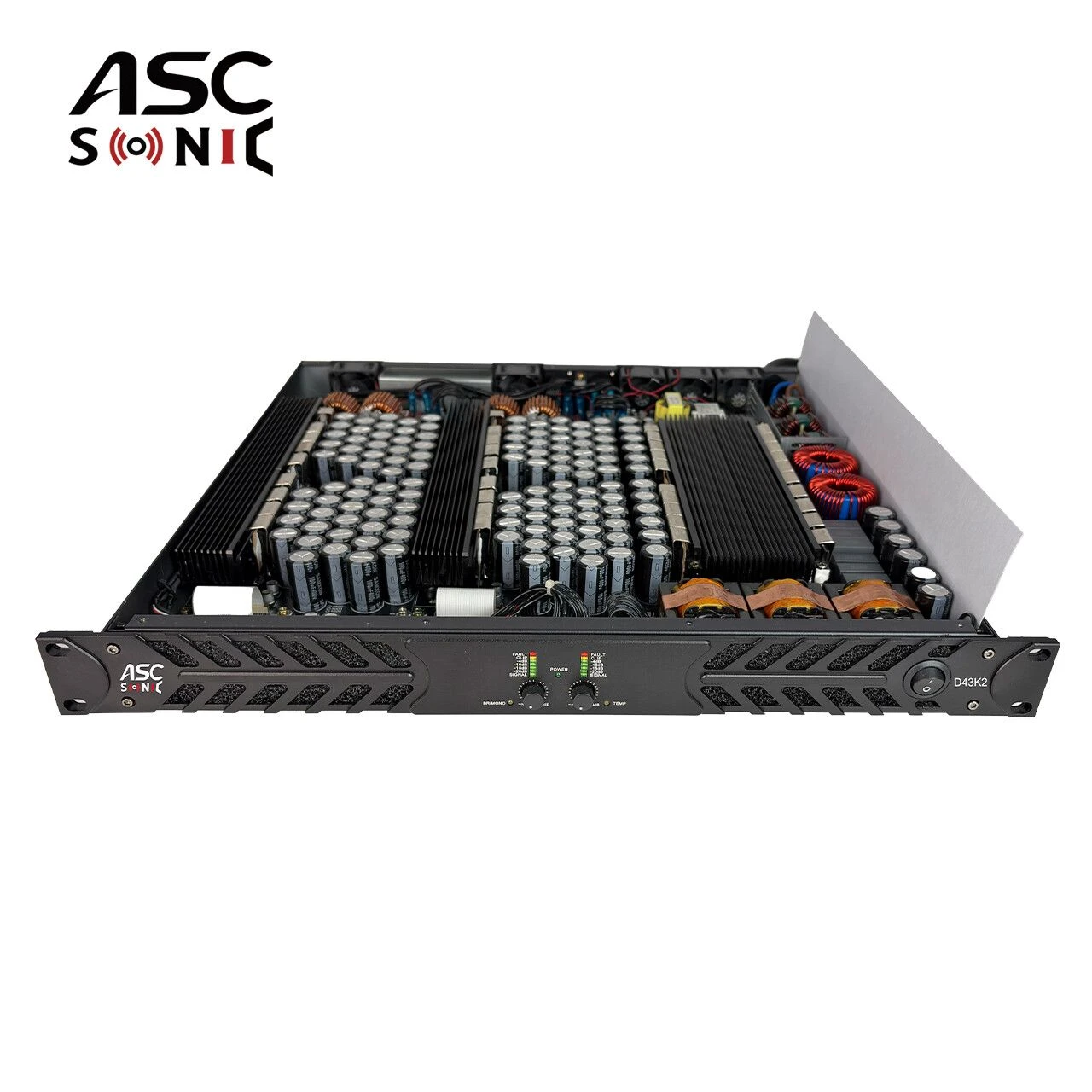 D43K2 Ascsonic 2CH 8600W Class D Subwoofer Audio Power Amplifier for Disco