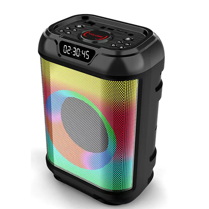 DJ Box Single 6.5 Inch Mini Small Handle Speaker Wireless Flame Portable Audio Speaker Caixa De Som