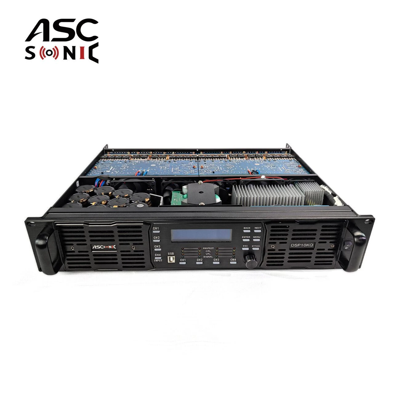 DSP10kq-Pfc 2 Ohms Stable 4 Channels 10000W Audio Power Amplifier DSP Control