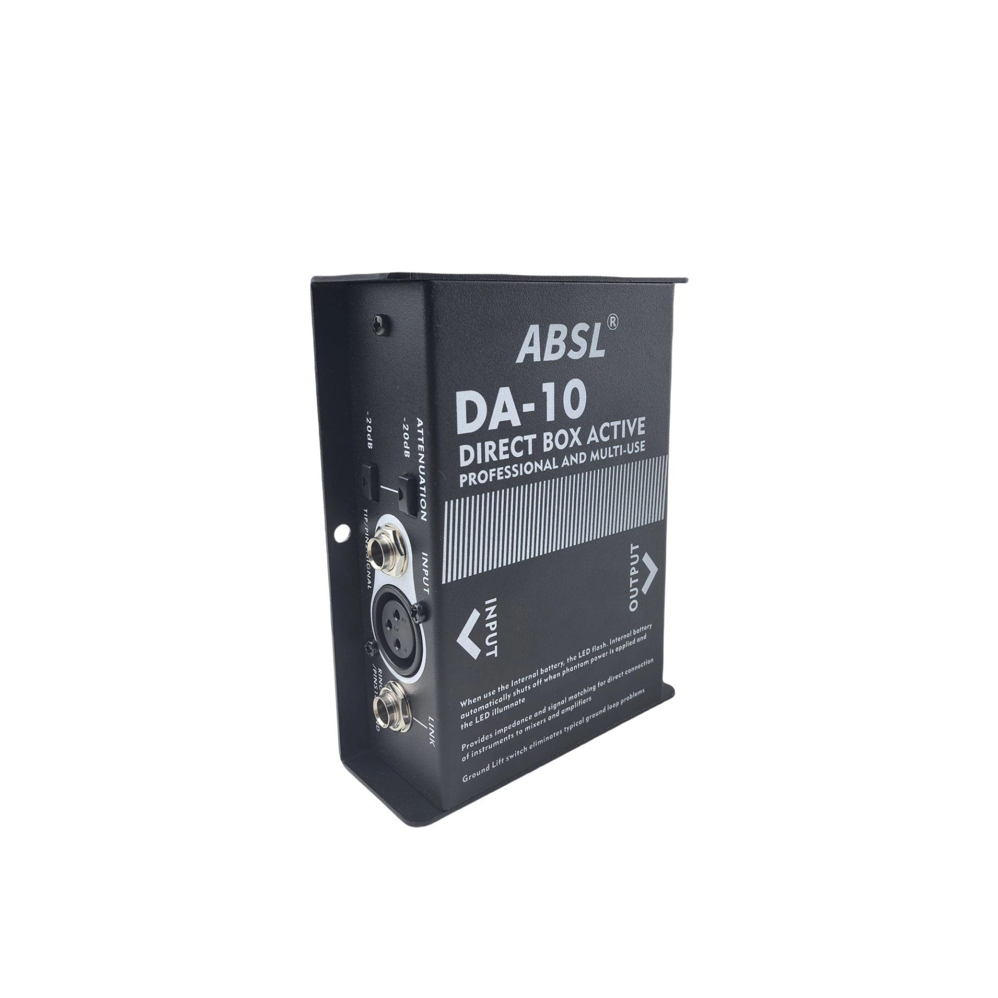 Da-10 Active Direct Box Di Box Audio for Guitar Live Show Bar