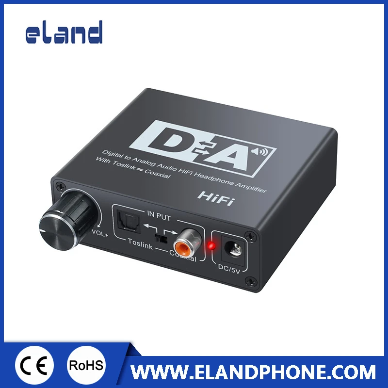 Dac Toslink Audio Converter HiFi Headphone Amplifier