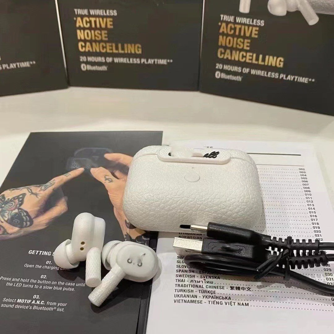Daily Use Marsall Minor Bluetooth Earbuds Touch Wake Voice Assistant Noise Isolation Wireless in Ear Earphones