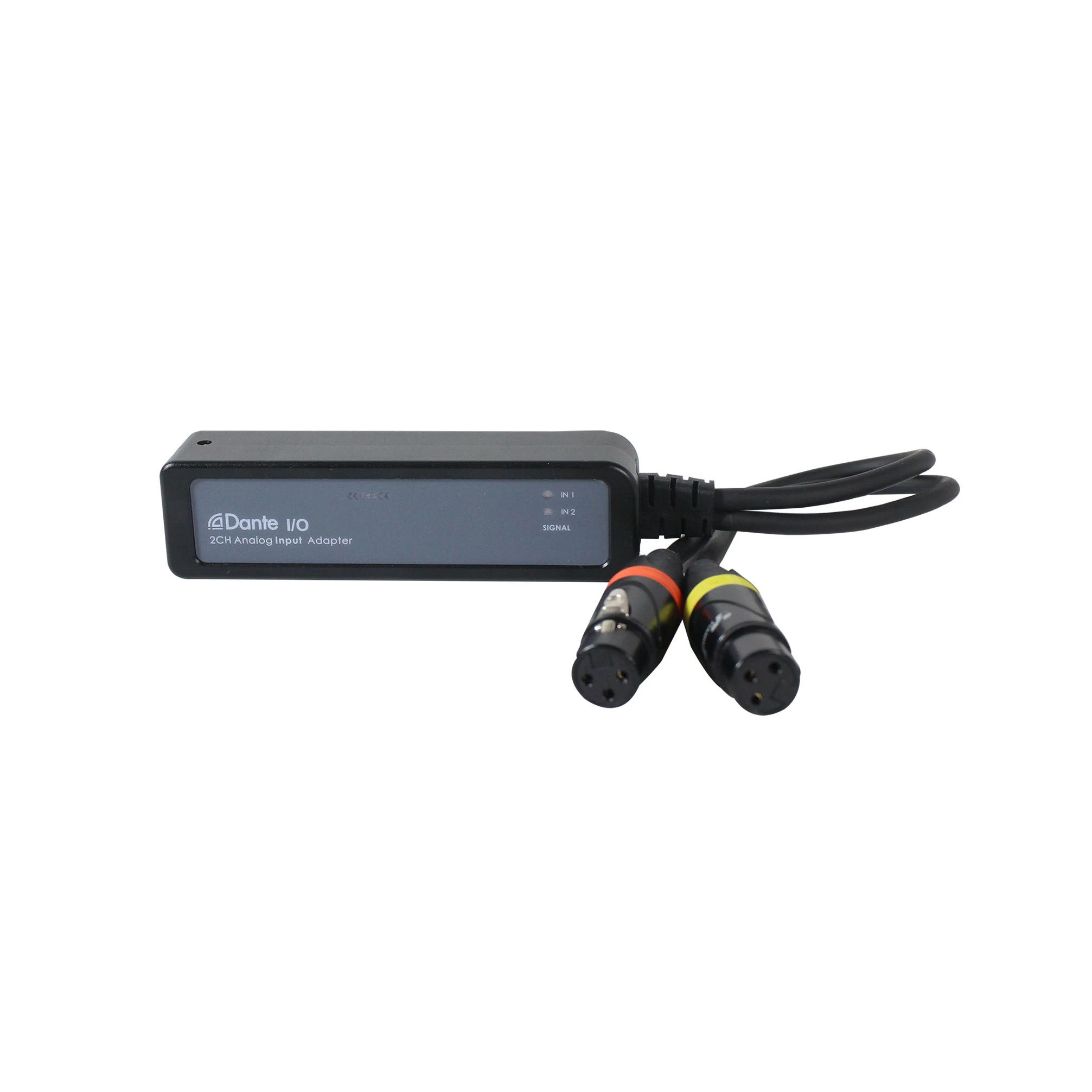 Dante Audio Mini 2 Channel Analog XLR to Dante Router Converter with Poe or DV 5V Power Supply, Support AES67