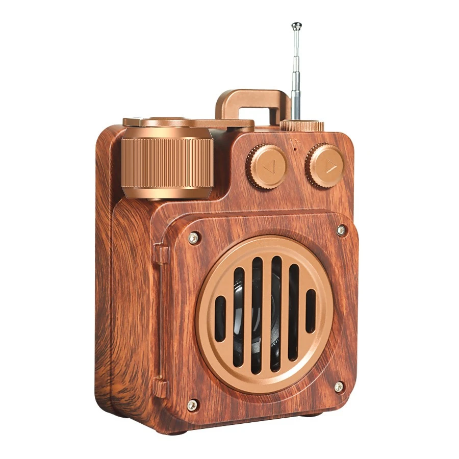 Desktop Mini Wooden Speaker Computer Sound Box Portable Outdoor Wireless Bluetooth Speaker