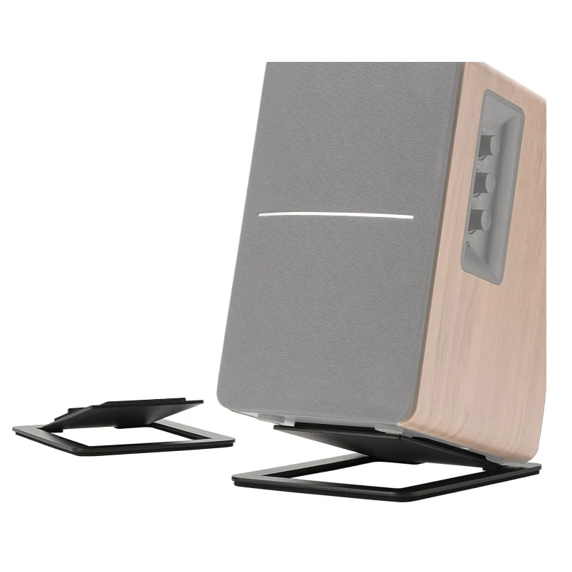 Desktop Speaker Stands with Vibration Absorption Pads, Metal Speaker Stands Pair Support