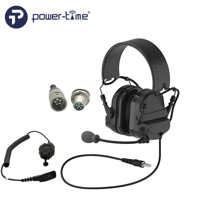 Df-8 Hearing Defense Headset with Nato Standard Wired Ptt Compatibility