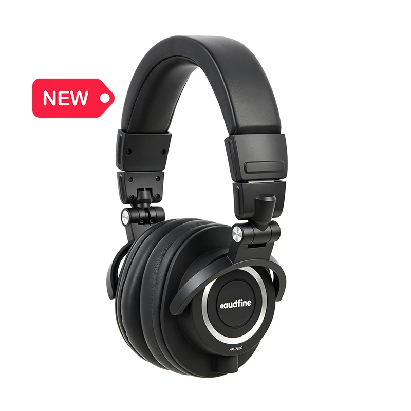 Dh-7500 Professional Over-Ear Studio Monitoring Headphones for DJ Music Production Recording