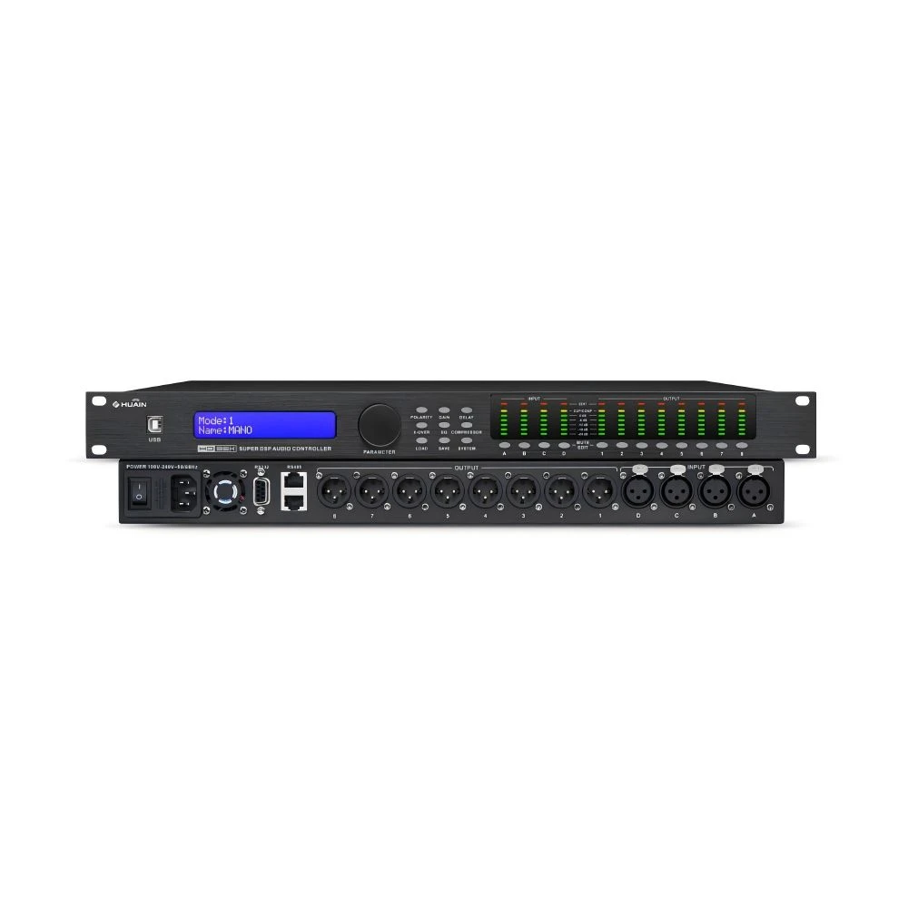 Digital Audio Controller 4 in 8 out Sound Processor for Professional Audio System