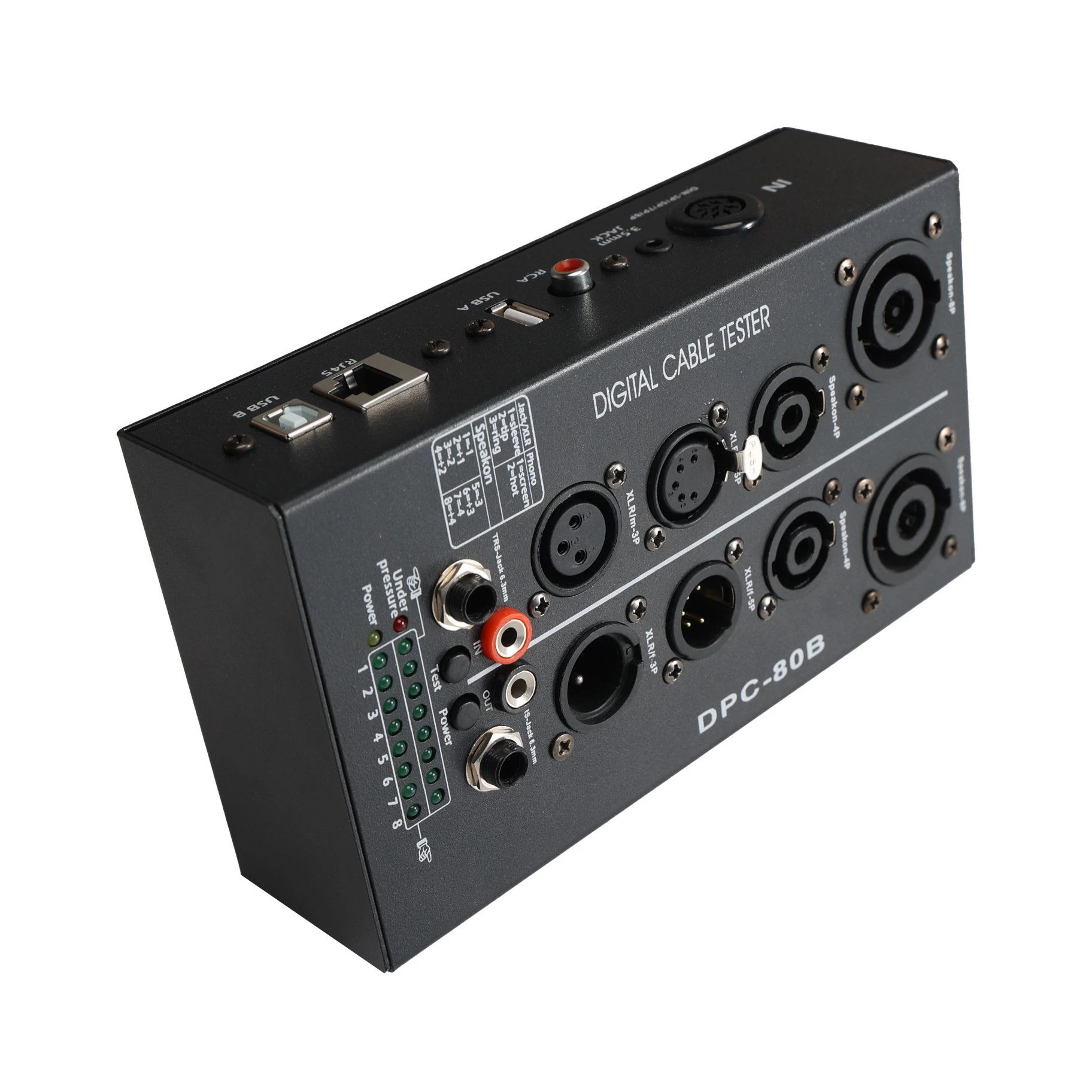 Digital Cable Tester Multifunctional Line Tester XLR Signal Line Tester
