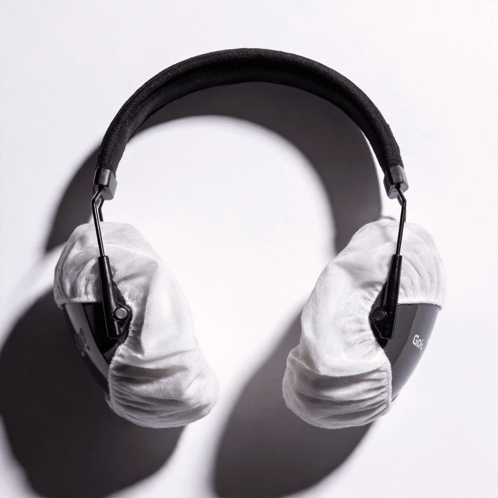 Disposable Nonwoven Stretchable Headphones Earphone Covers with Diffent Size