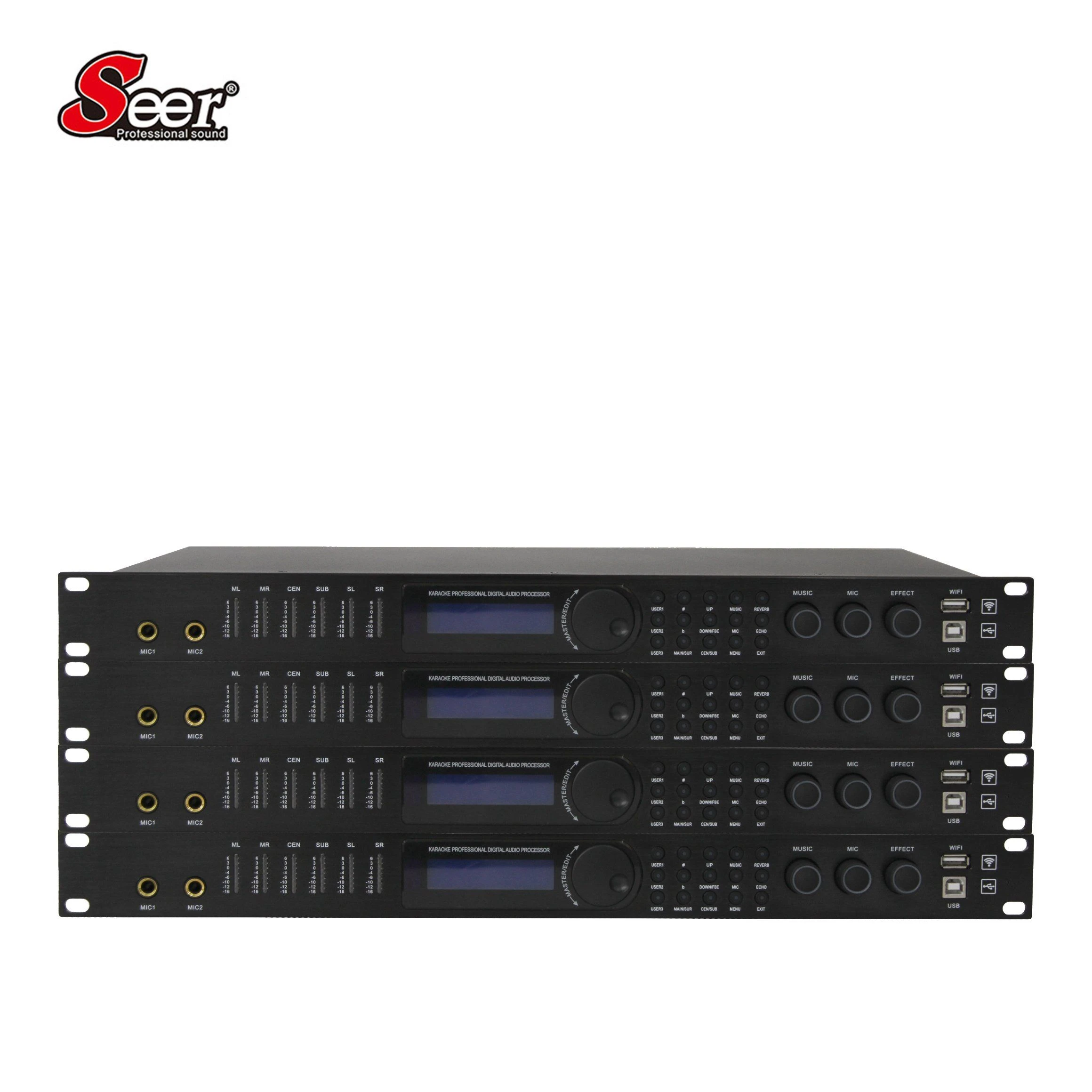 Dk-6.2 KTV Digital Reverb Karaoke Professional Anti Howling Device DSP Audio Processor