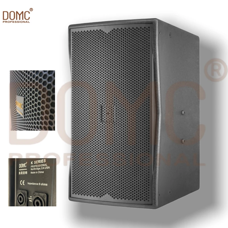 Domc K212 Professional Stage High-Power 12-Inch Speaker 121db Peak PA Speaker System Ub95db Sensitive & 70°X100° Horn for Club Church and Rental Events