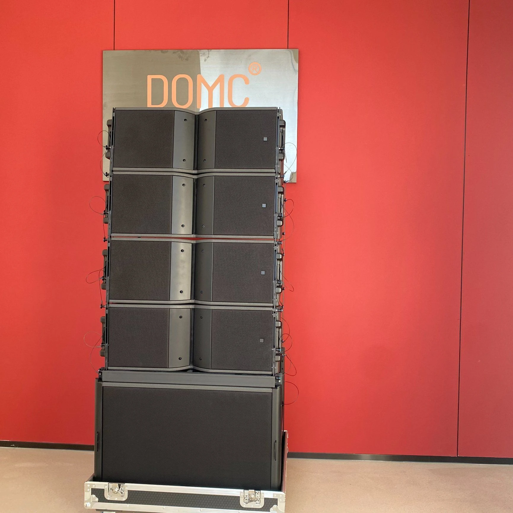 Domc Ka210 Dual 10 Inch Line Array Speaker Professional Sound System for Stage Performance Theater Auditorium and Large Events