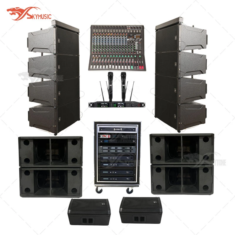 Double 10 Inch Line Array Speaker Professional Compact Loudspeaker Line Array System