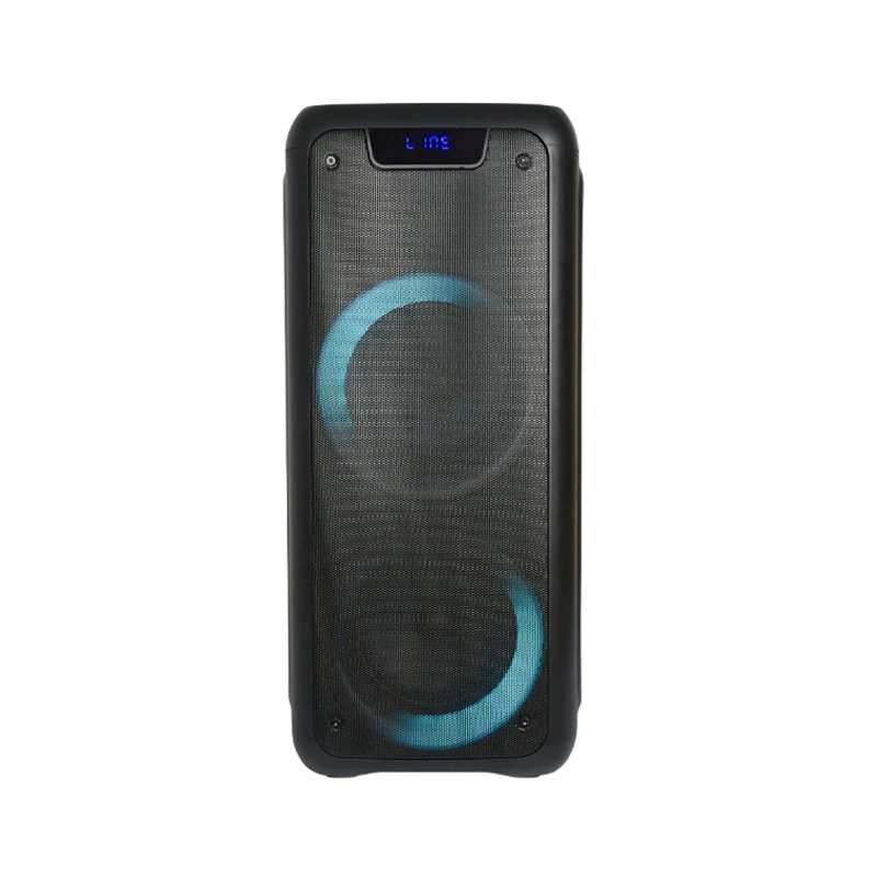 Double 6.5 Inches Partybox Wireless Bluetooth Party Outdoor Portable Speaker with LED Lights 25W