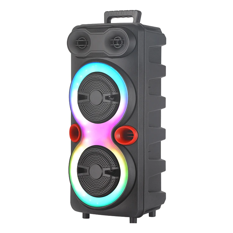 Double 8 Inch Speaker Guitar AMP Speaker with 8 Shape Lighting