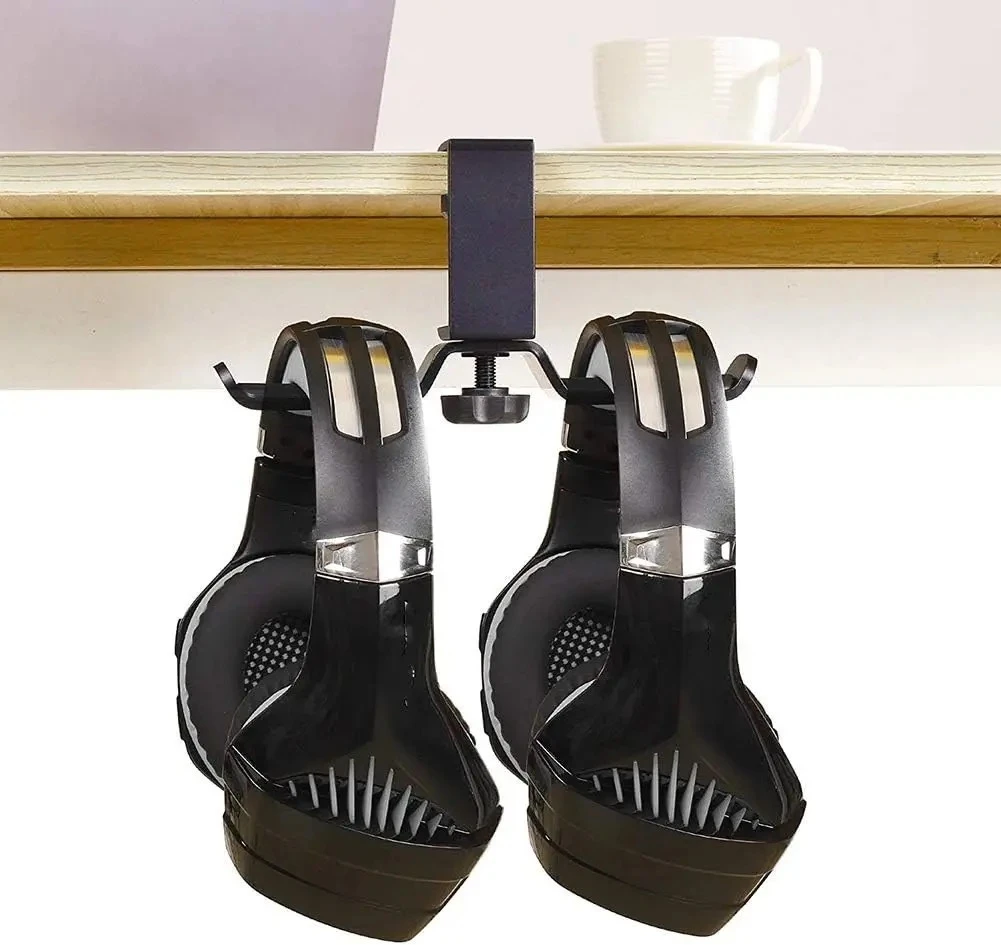 Double Headphone Holder Earphone Mount Desktop Holder Phone Accessories