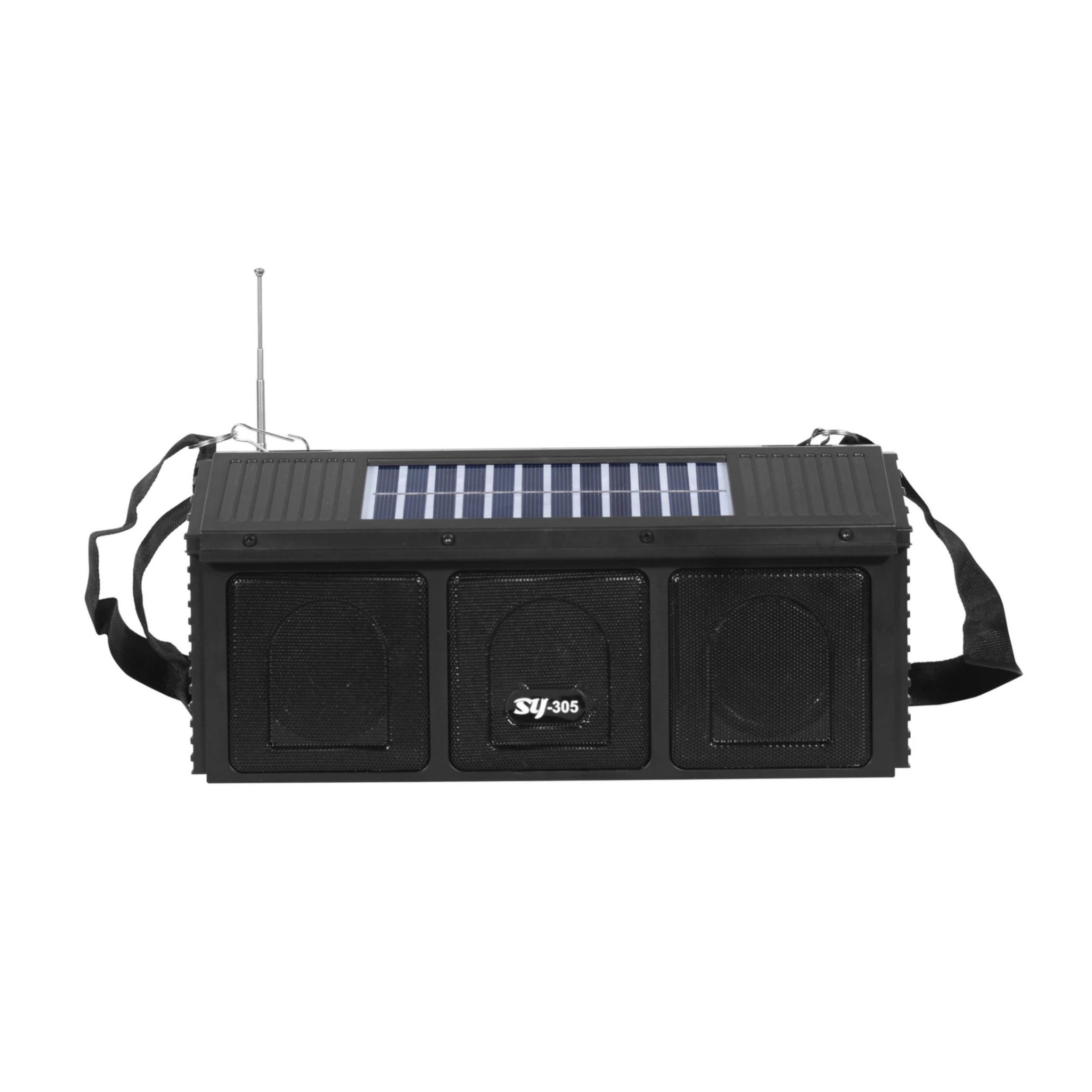 Double Solar Charging Outdoor Loud Volume House Appearance Strap Radio Bluetooth Speaker
