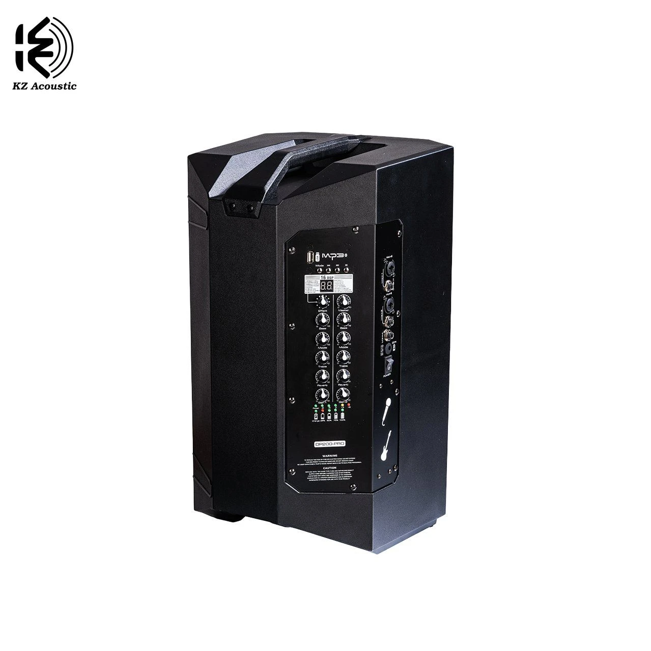 Dp100PRO 8 Inch 60W RMS Plastic Cabinet Portable Battery Speaker
