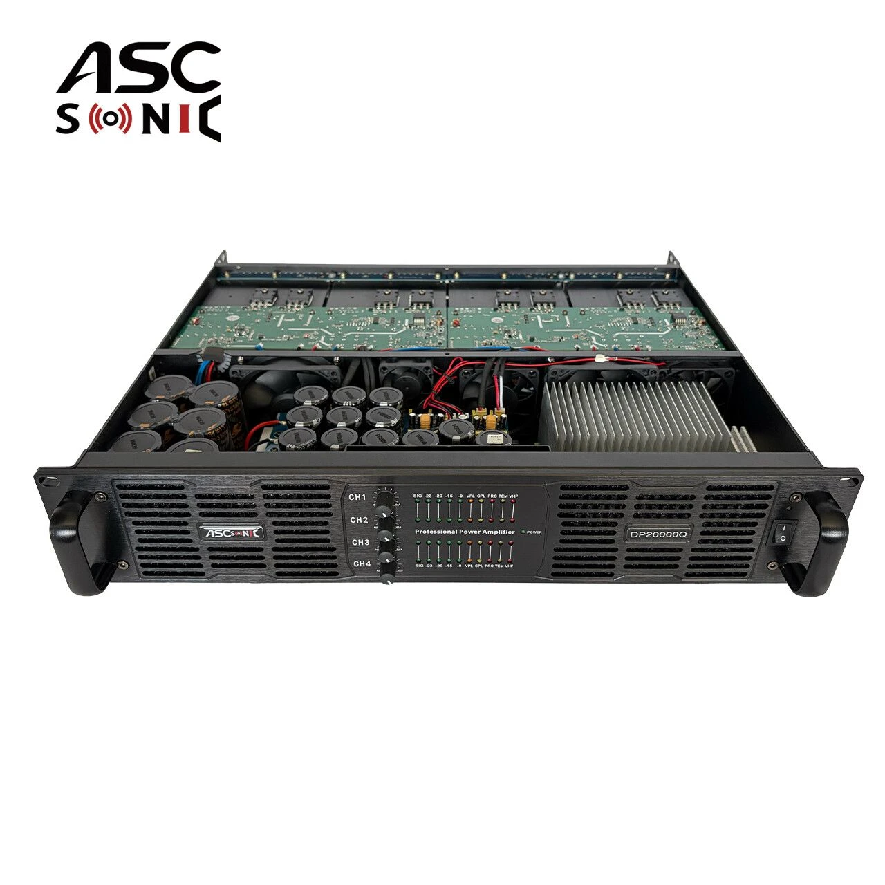 Dp20000q 4 Channels 20000 Watts Class D 90V-260V Stereo Audio Power Amplifier with Pfc