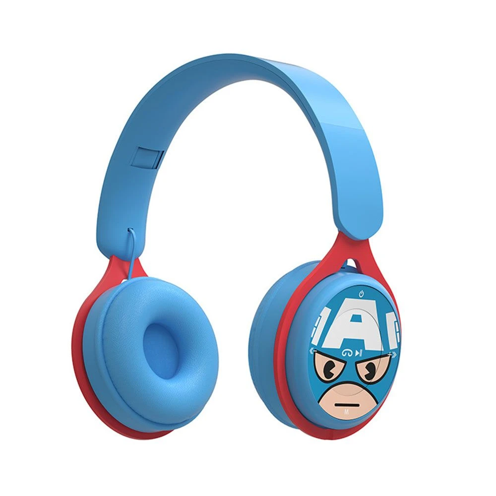 Dr Cute Foldable Gaming Headsets Spiderman Mickey Cartoon Wireless Headphones