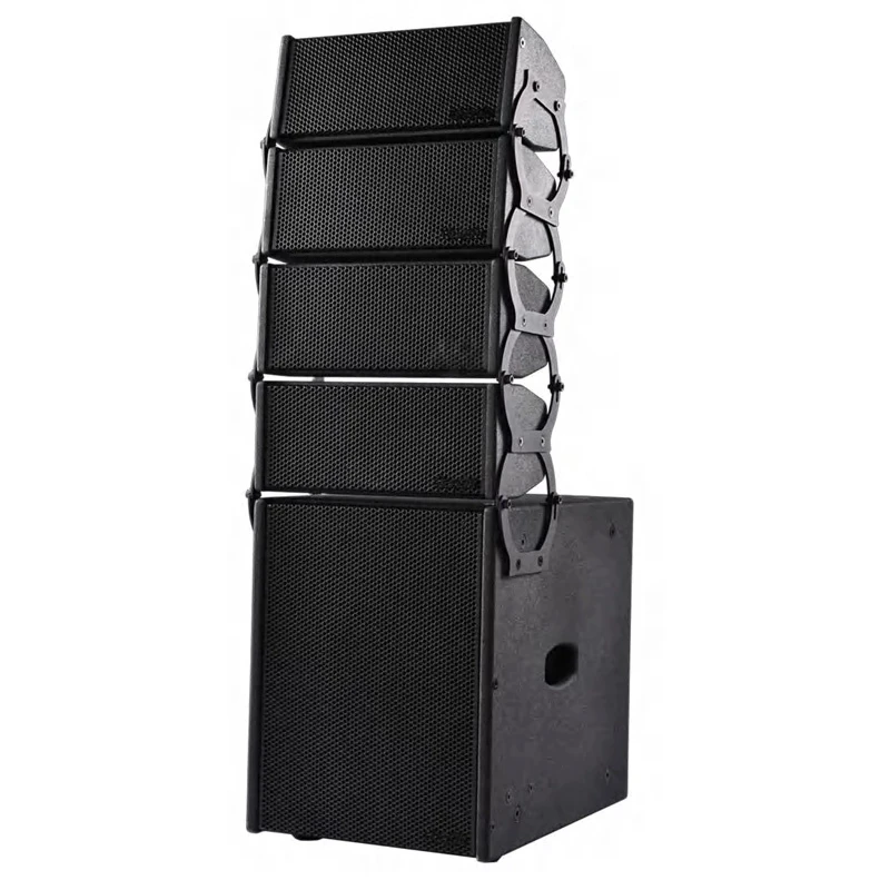 Dragonstage Hl2450 Dual 4 Inch Passive Line Array Speaker for Small Events, Churches