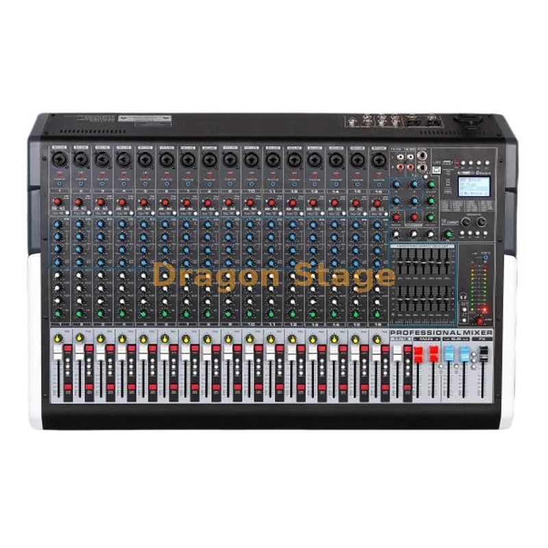 Dragonstage Hts16 16 Channel Professional Audio Mixer with DSP Effects