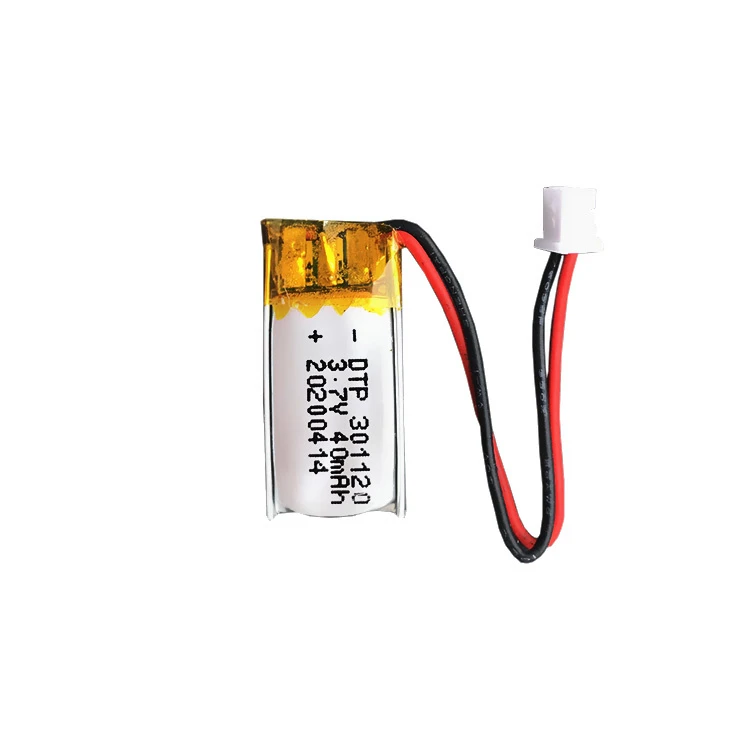 Dtp 301120 3.7V 40mAh Smallest Size Li Polymer Battery for Bluetooth Earphone Dtp-301120