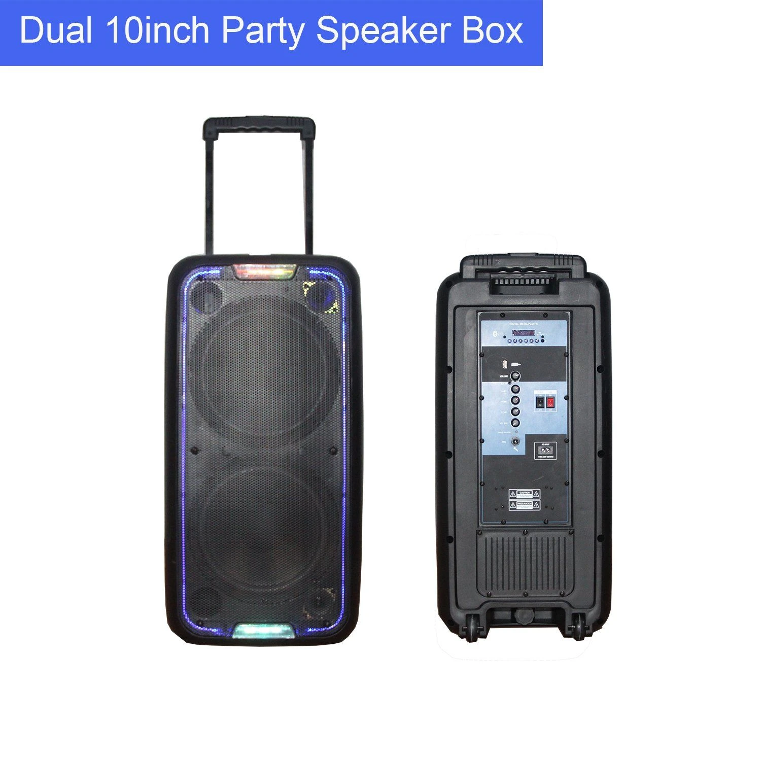 Dual 10inch Active Speaker Sound Box