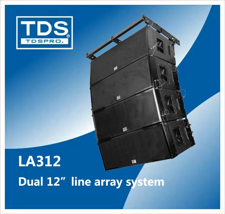 Dual 12 Inch Three-Way High Power Line Array Speaker for Large Music Performance