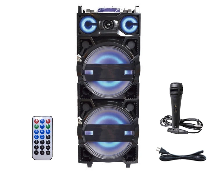 Dual 12inch Sound Box 6.35mm Jack for Microphone Input