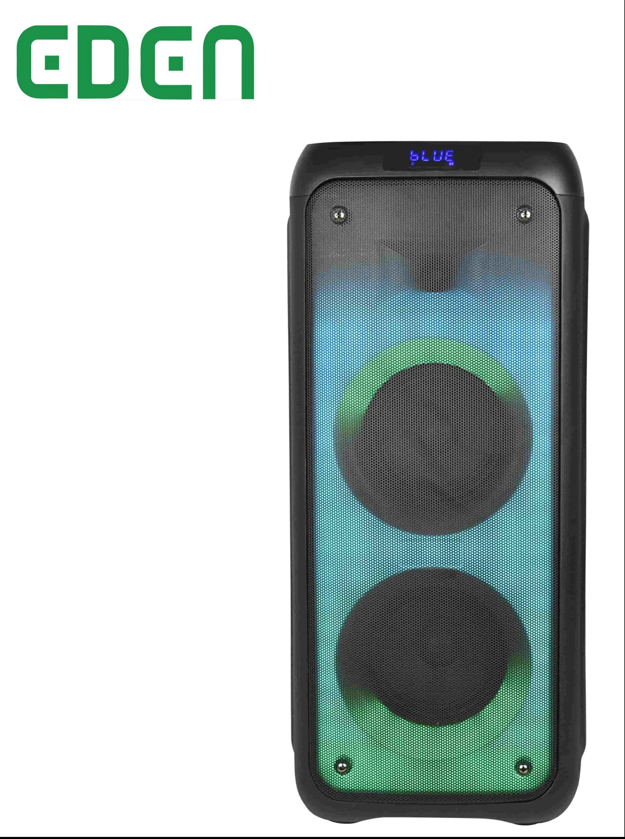 Dual 5.5inch Woofer Bass Party Wireless Blue Tooth Fire Effect Flame Light Speaker Sound Box Audio