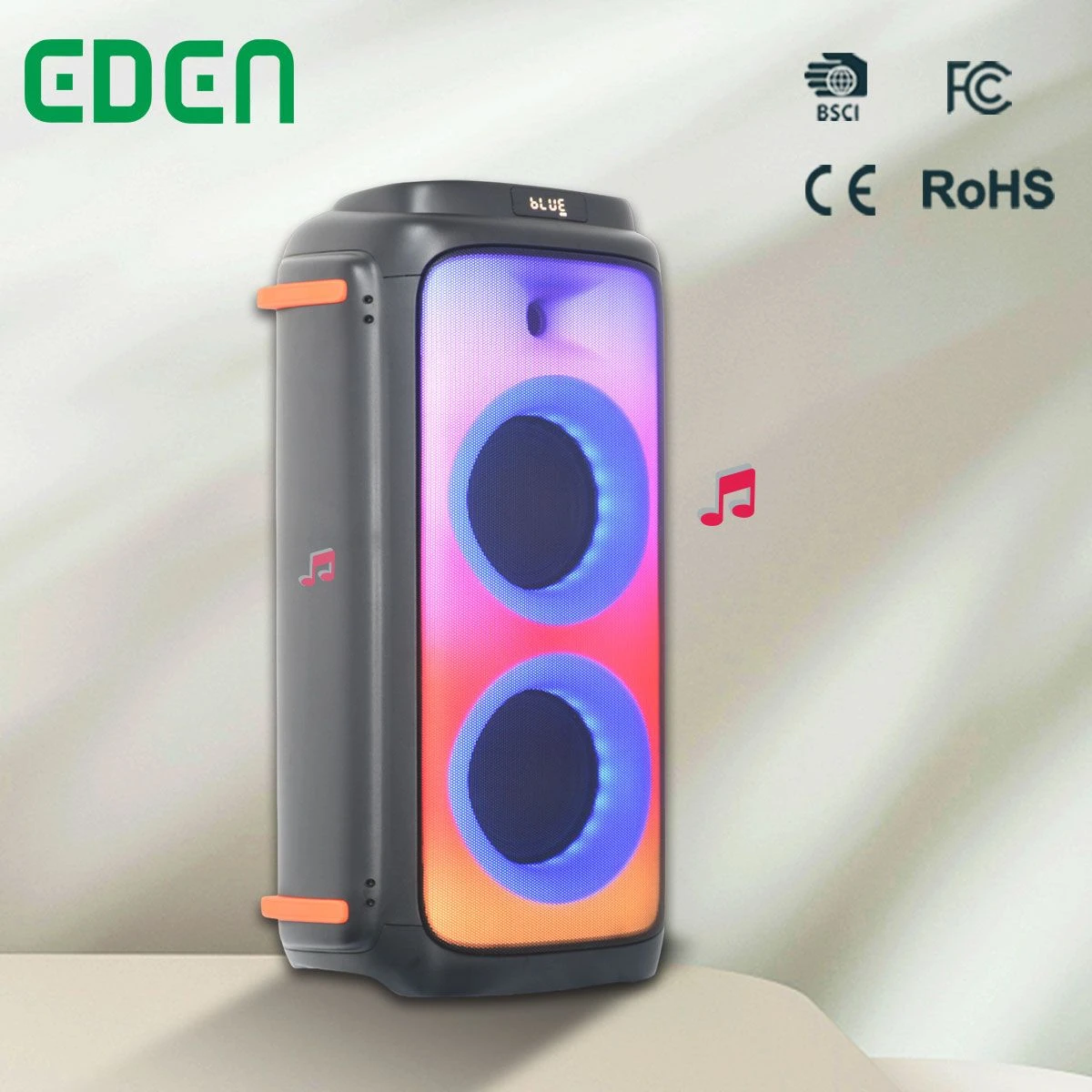 Dual 6.5 Inch PRO Subwoofer Powered Caixa De Som Bluetooth Partybox1000 DJ Audio PA Disco Sound System Wireless Speakers