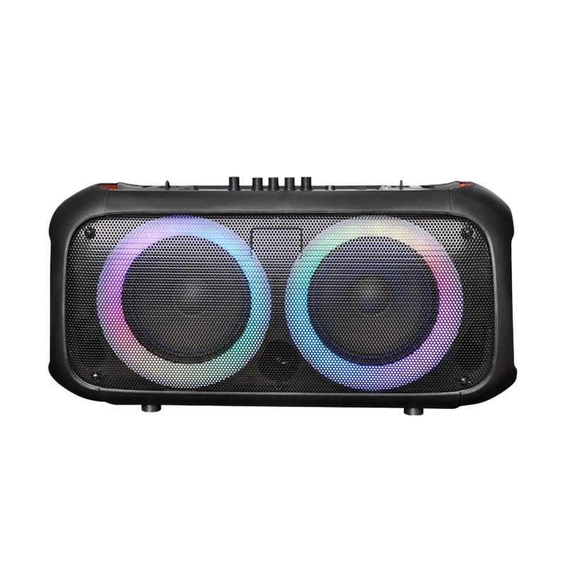 Dual 6.5 Inch Portable Chargeable Bluetooth Speaker with LED Display Multi-Functional Speaker