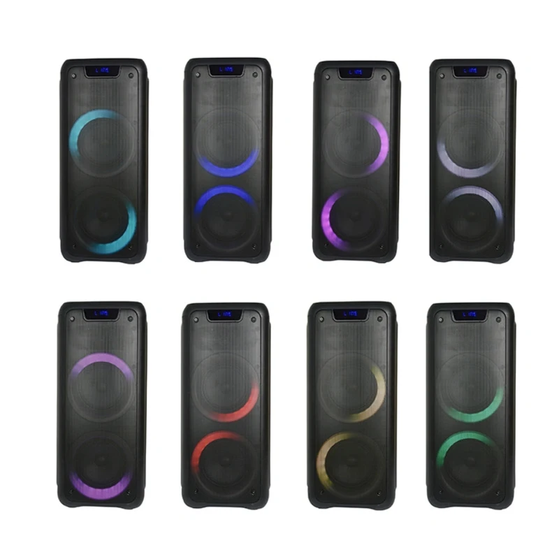 Dual 6.5 Inch Private Tws Bluetooth Audio Portable Active Wireless Wholesale Professional Rechargeable Party Speaker with FM