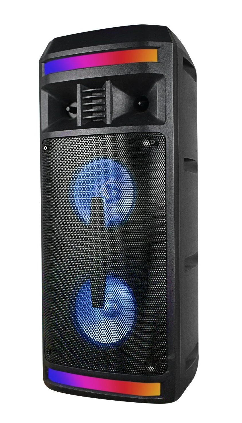 Dual 6.5 Inch Wireless DJ Portable Party Karaoke Loud Bluetooth Rechargeable Multimedia Speaker Sound Box ED-606