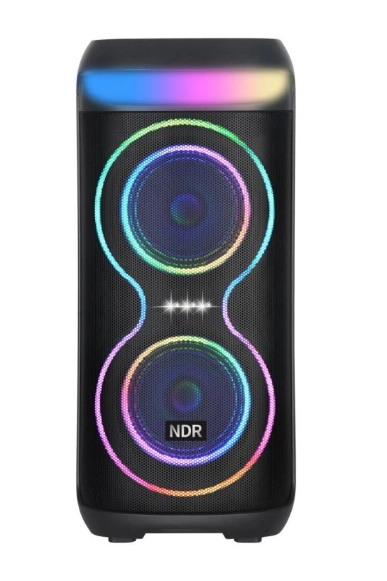 Dual 6.5″ RMS 40W Portable Partybox with Bt and Tws Ndr-1806