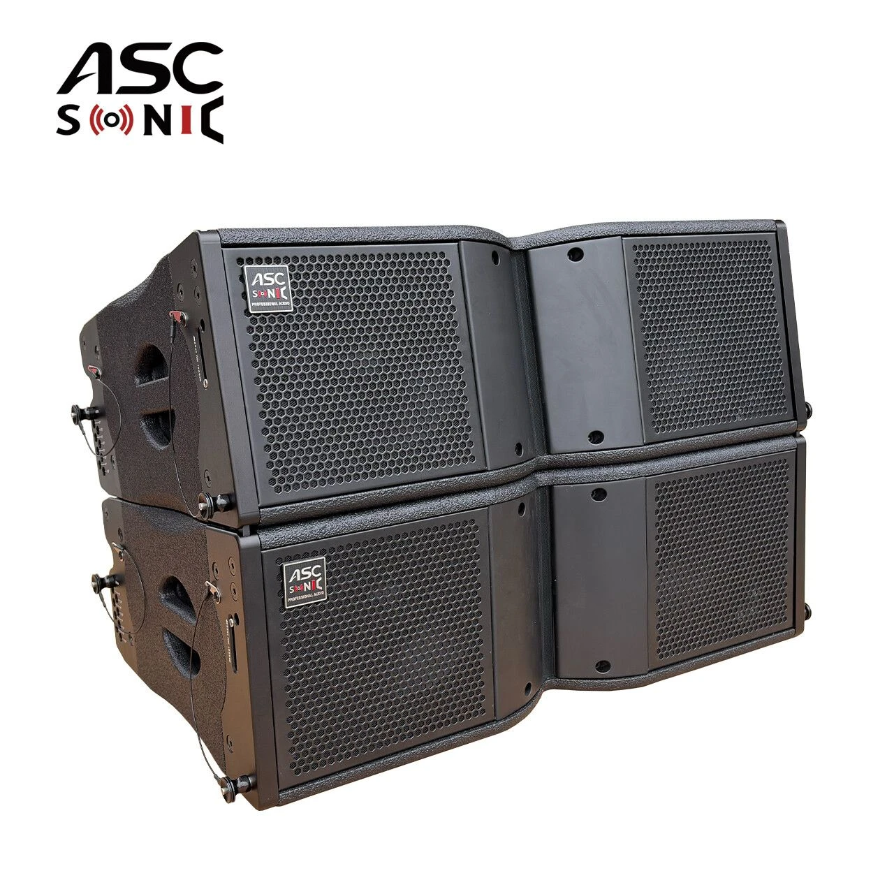 Dual 8 Inch 900 Watss Audio Waterproof Indoor&Oudoor Self-Powered Line Array Speaker System