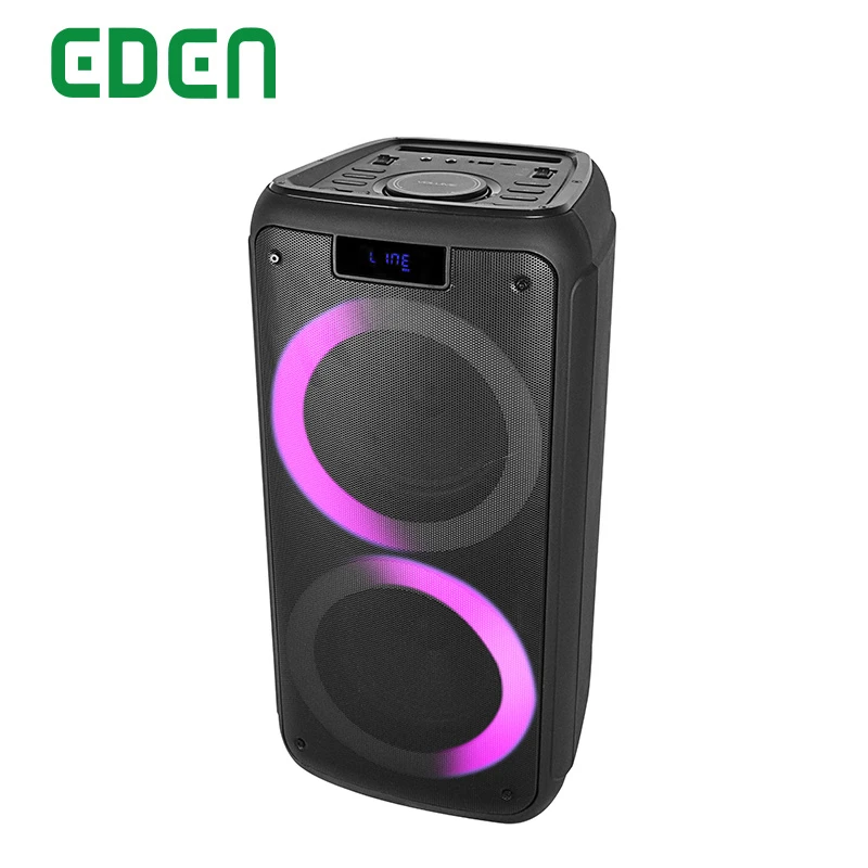 Dual 8inch PRO Sound Box Audio Active Stereo Private Portable FM Radio Bluetooth Wireless Outdoor Speaker