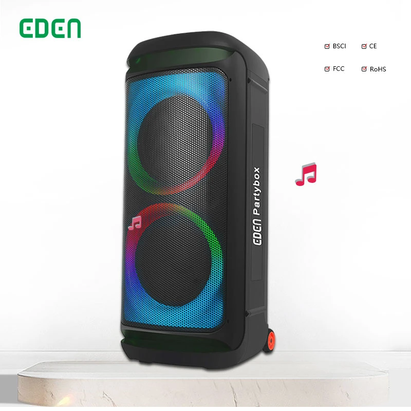 Dual Audio Jblspeaker Parlante Plastic Cabinet Rechargeable Wireless Bluetooth PA Speaker Sound Box Home Theater Speakers